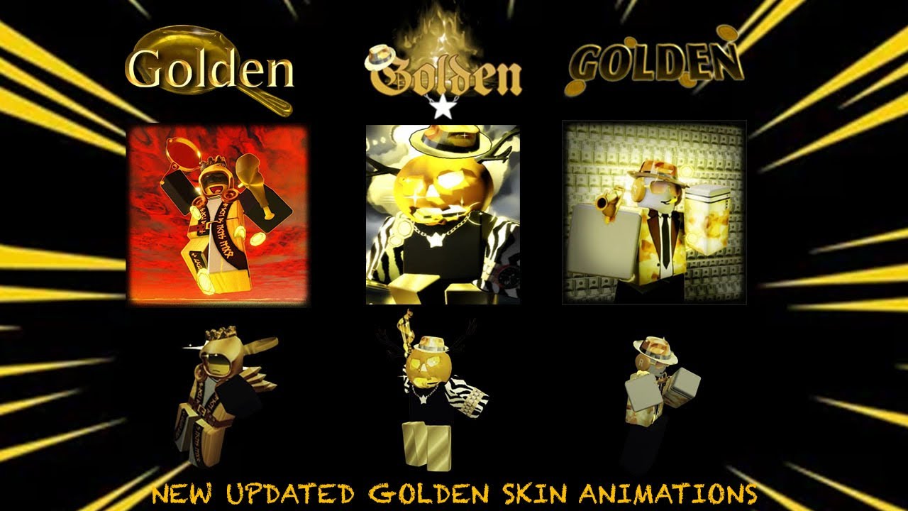 Playing With Every Updated Golden Skin (New Animations) | FORSAKEN