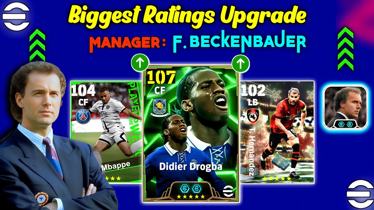Biggest Ratings UPGRADE With Manager F. BECKENBAUER 1990 In eFootball 2025 Mobile