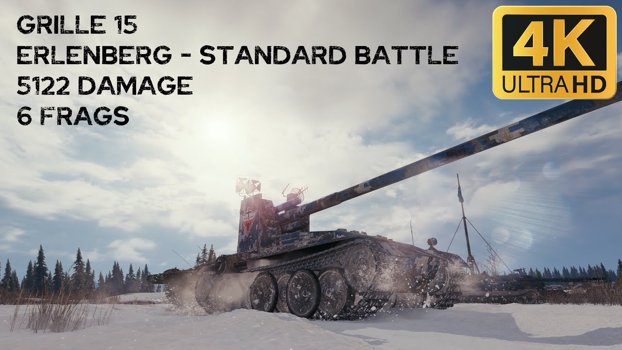 Grille 15 5,1k damage 6 frags on Erlenberg - World of Tanks
