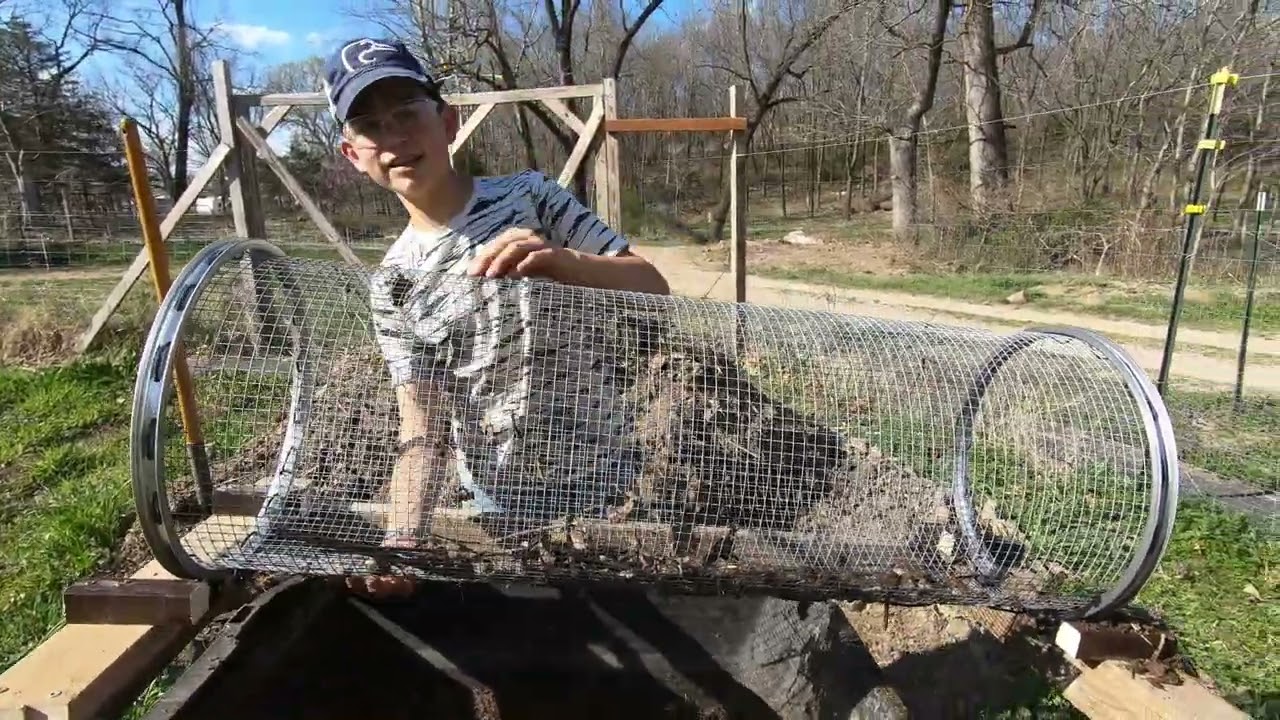 Ernesto's Homemade Trommel (compost sifter)!