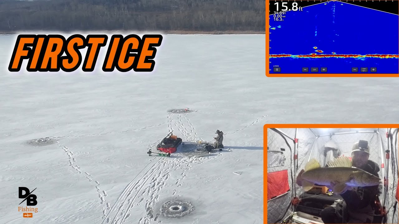 FIRST ICE WALLEYE SMASH! | LIVE-SCOPE FOOTAGE 