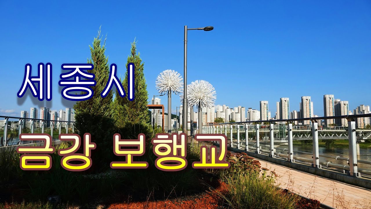 세종 금강보행교 (이응다리) - 태풍 