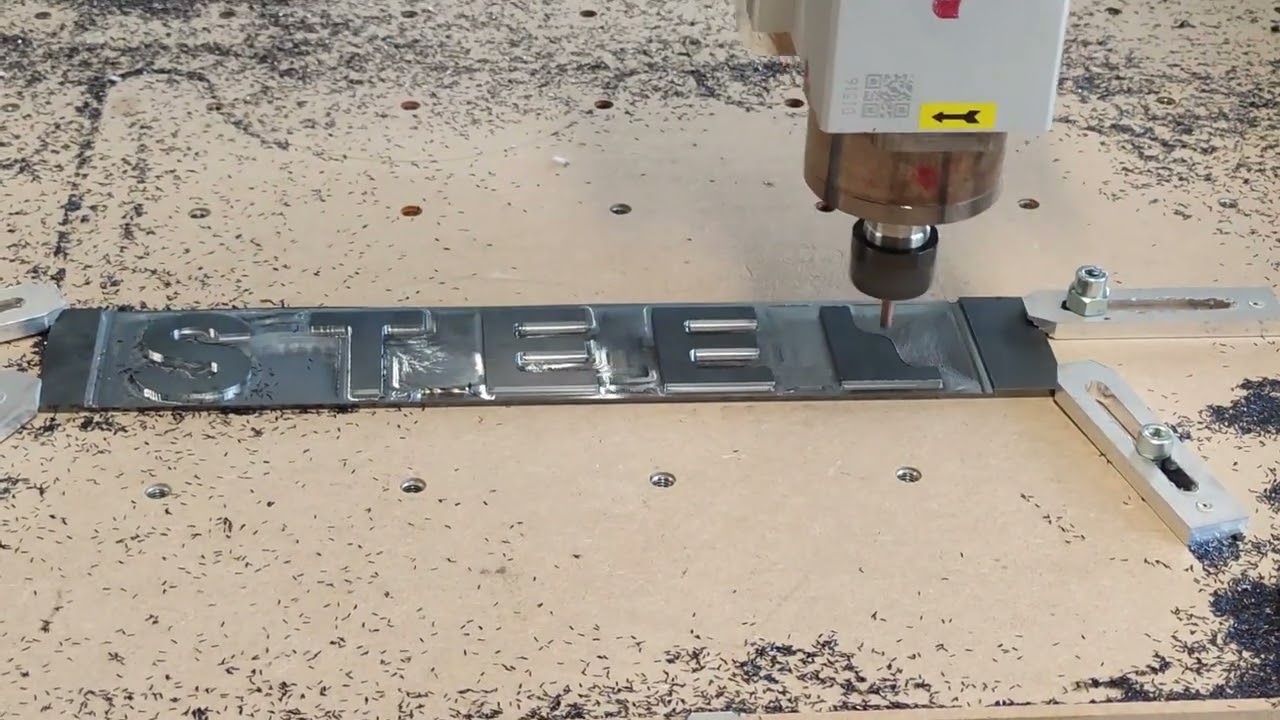 DiY CNC Router vs mild steel at 3000 mm/min