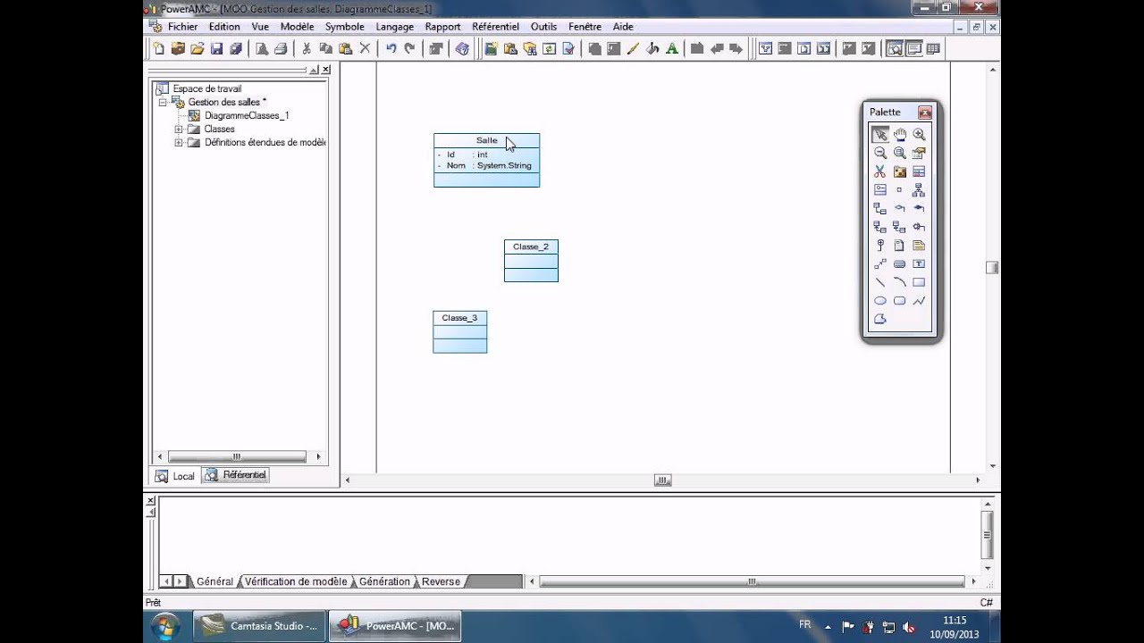 Création de diagramme de classes sous PowerAMC