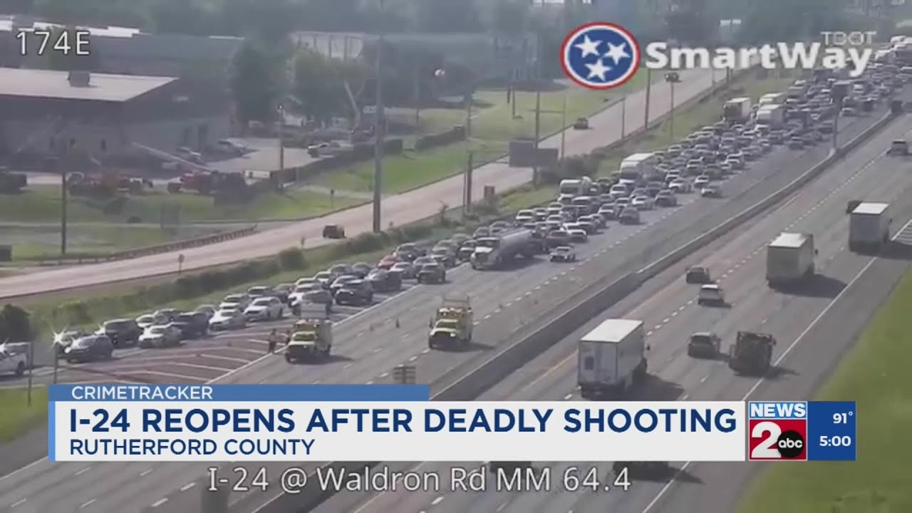 I-24 in Rutherford County reopens after driver killed in shooting