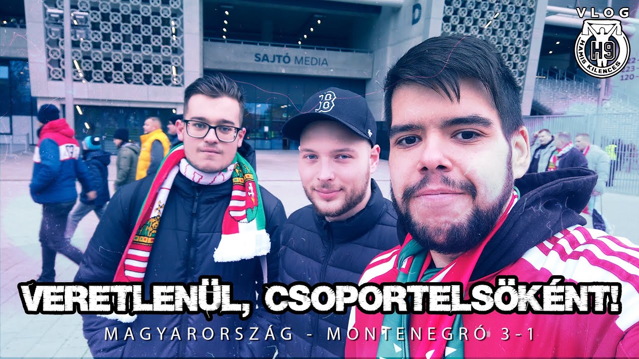 Veretlenül, csoportelsőként! | Magyarország - Montenegró 3-1 | H9 Vlog #19