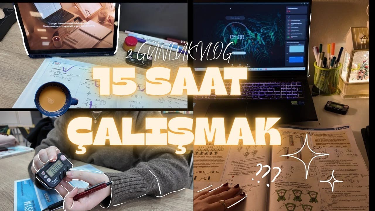15 Saat Ders Çalışmak!!#yks2026 ayt deneme, benimle birlikte iki gün geçirin|| mezun yks vlog🌟