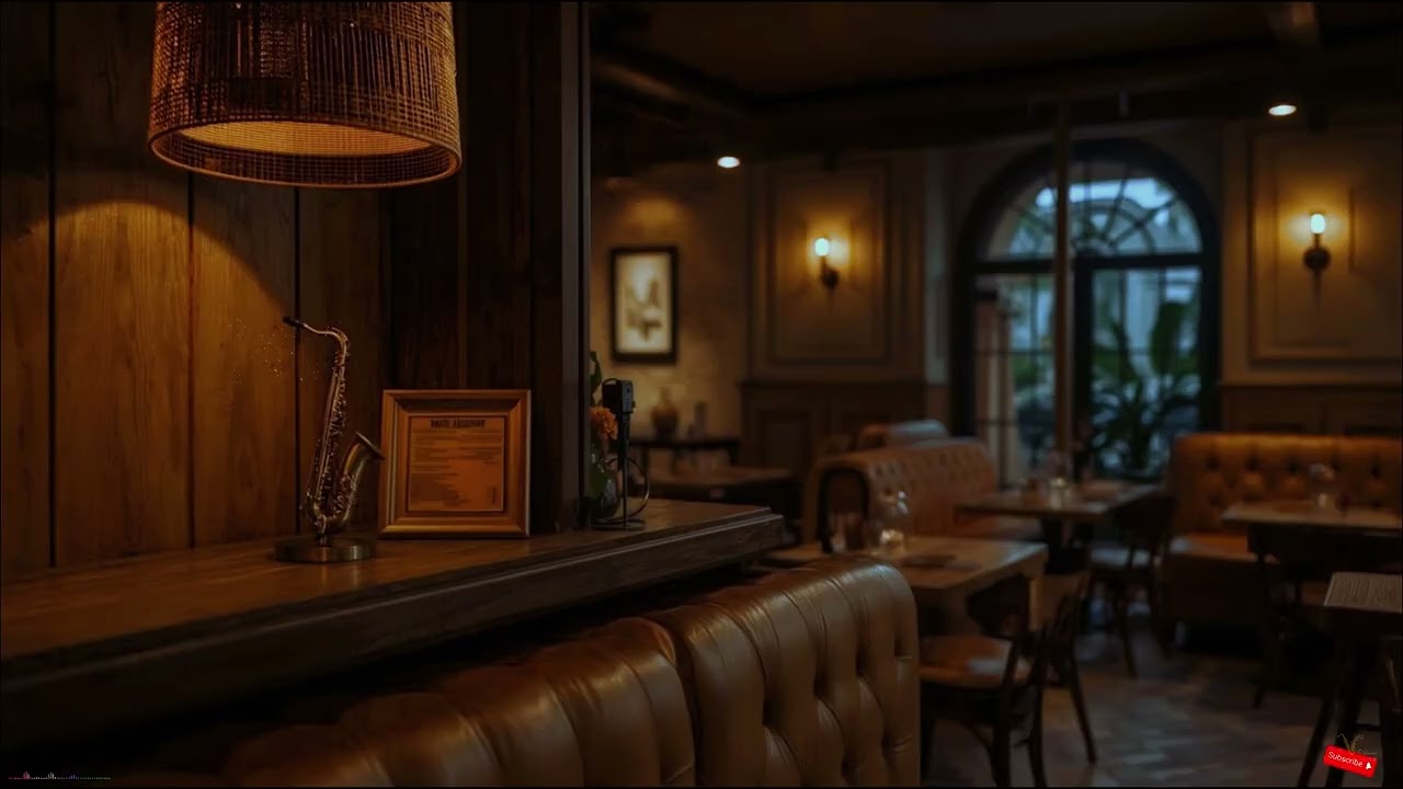 Warm Funky Jazz with Sax 🎷 Cozy Café Background for Focus