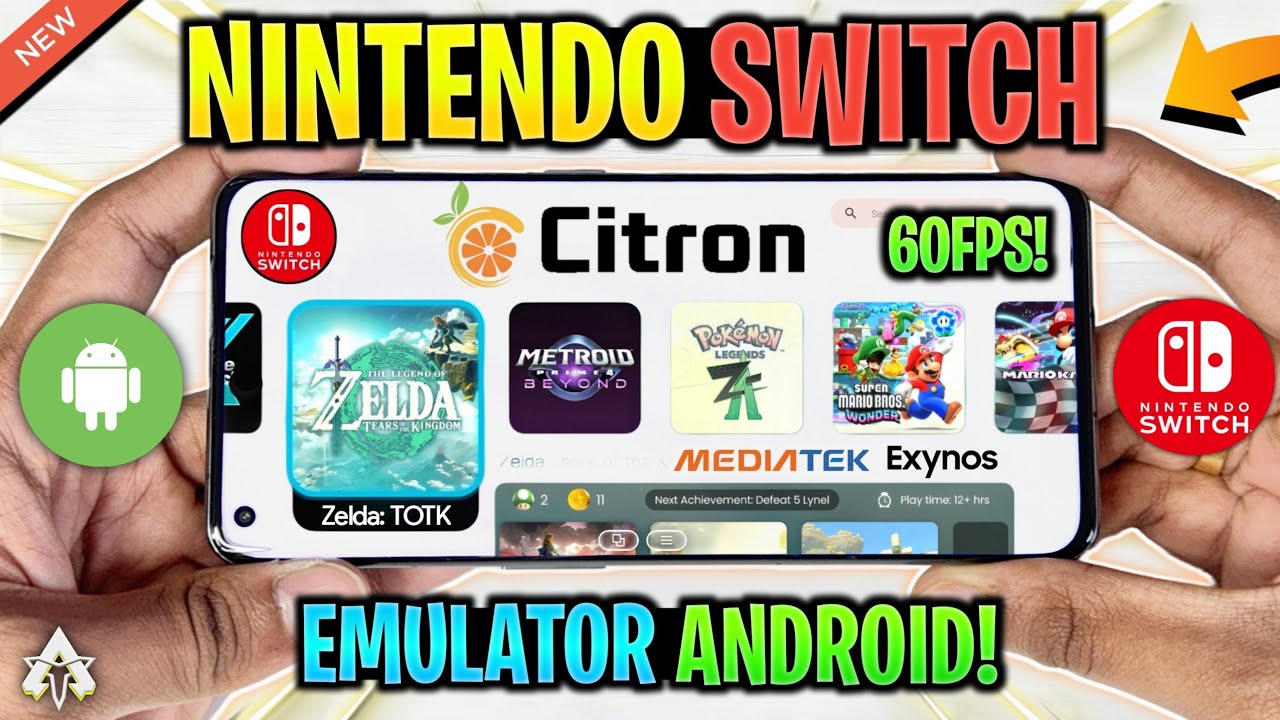 НОВЫЙ 🔥 ЭМУЛЯТОР ДЛЯ NINTENDO SWITCH И ANDROID - CITRON - НАСТРОЙКА/ПАРАМЕТРЫ 60 FPS/ГЕЙМПЛЕЙ | Л...