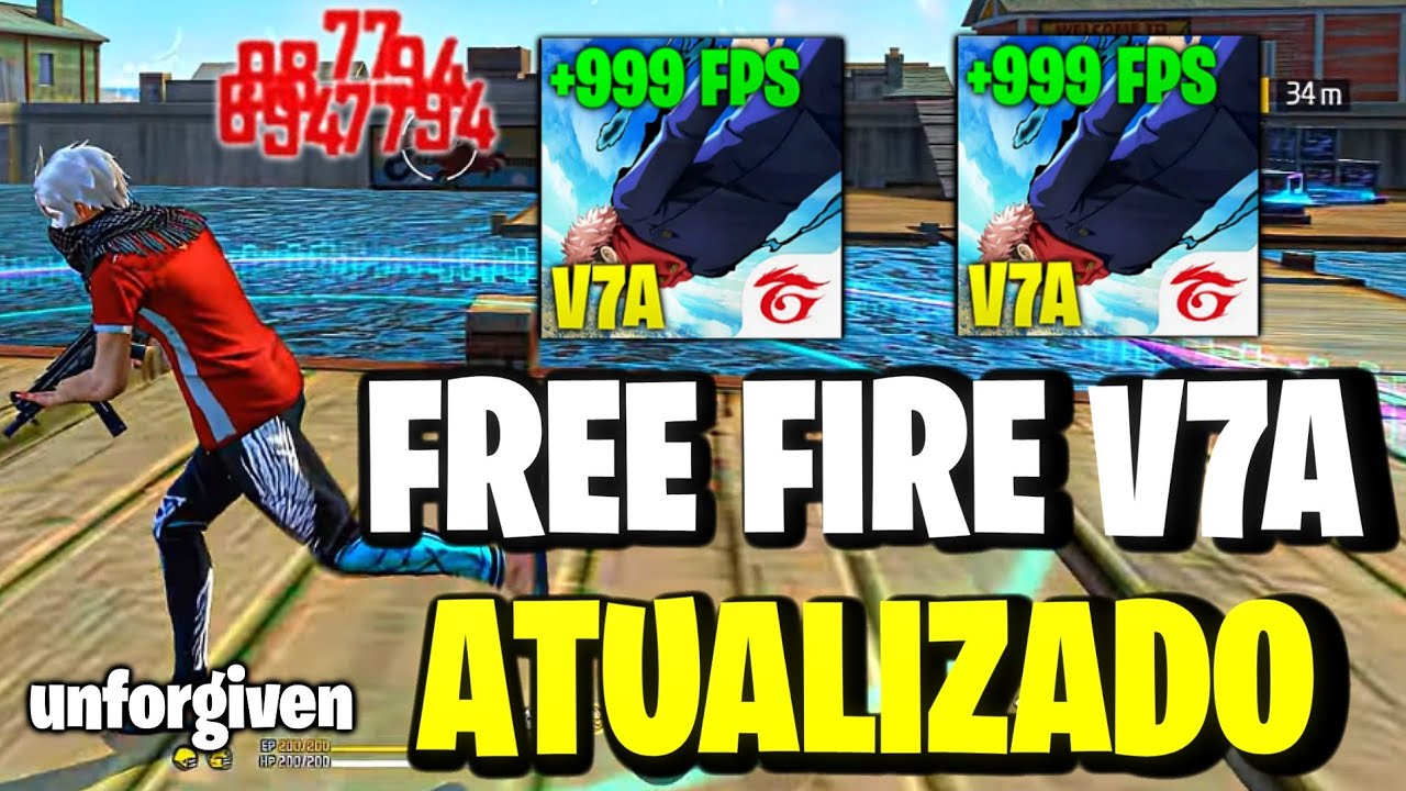FREE FIRE V7A ATUALIZADO LITE E OTIMIZADO 64 BITS FREE FIRE MAX NO ANDROID E PC, LINK DIRETO