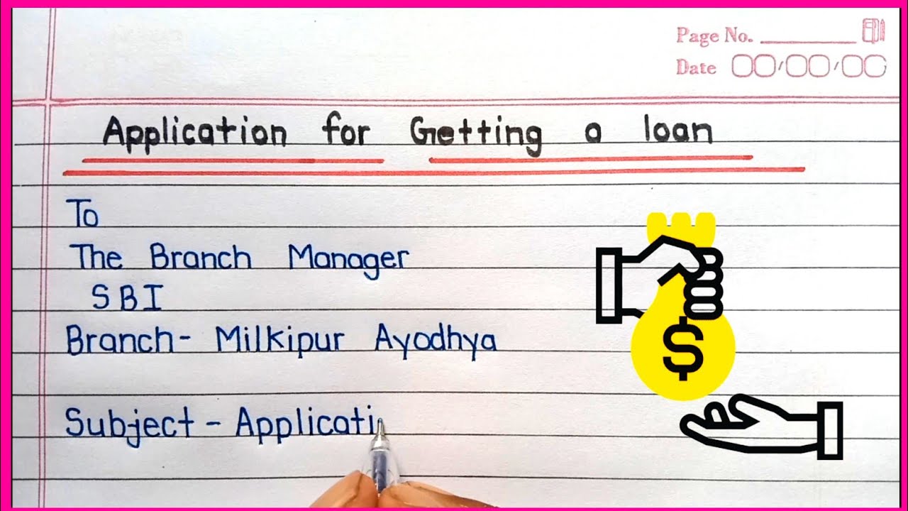 Short Application for Loan from Bank in English | Bank Loan Application Format