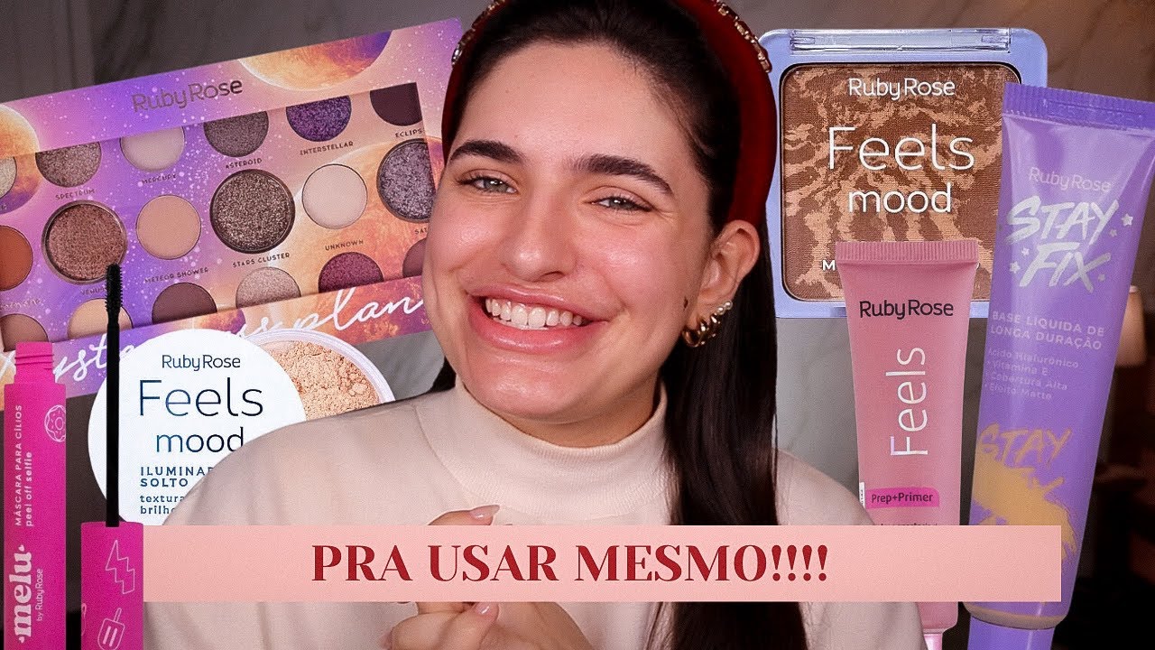 MAKE PROFISSIONAL COM PRODUTOS DA RUBY ROSE