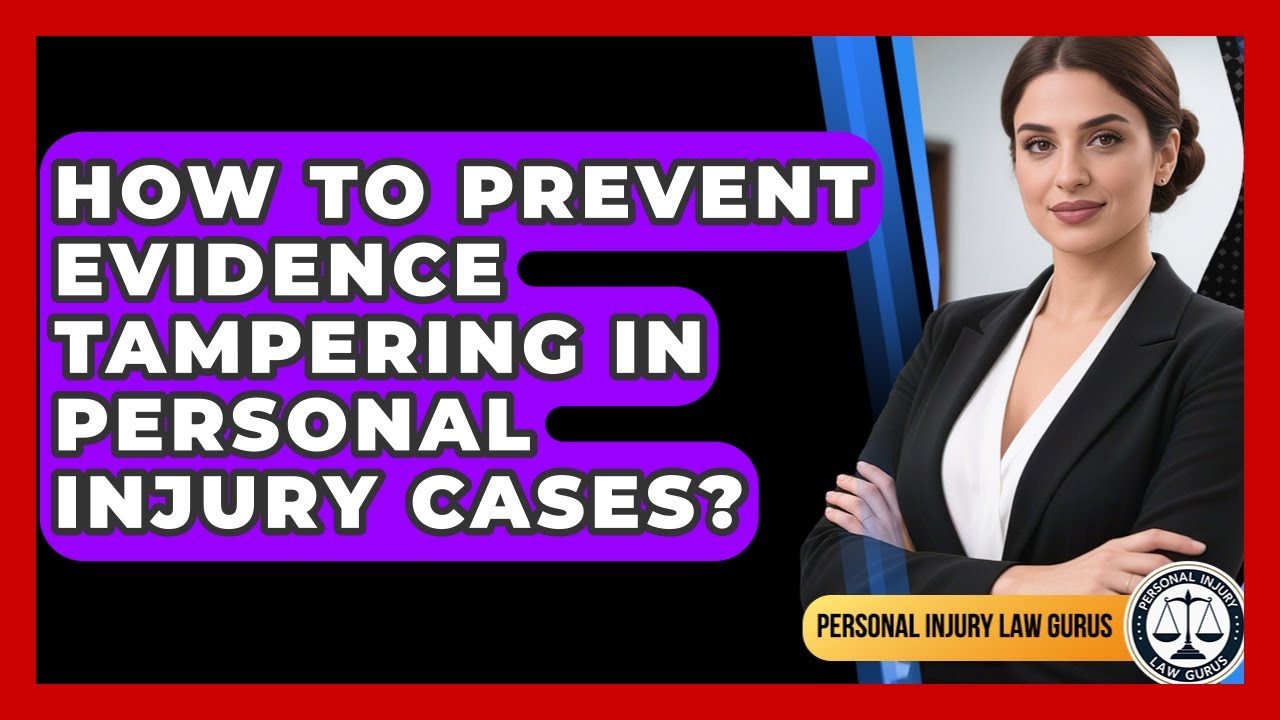 How To Prevent Evidence Tampering In Personal Injury Cases? - Personal Injury Law Gurus