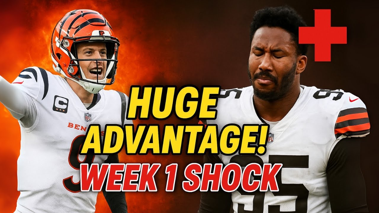 🚨 Bengals Get HUGE Injury Advantage vs Browns?! | Week 1 Shock Update