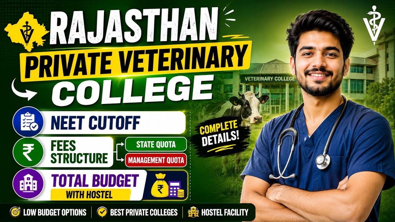  Private veterinary college in Rajasthan cutoff | private veterinary college cutoff| fees structure 