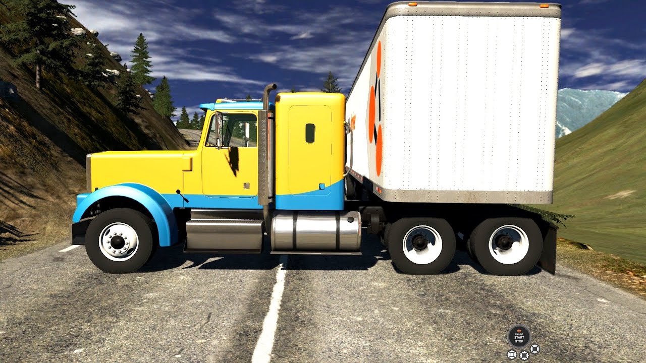 BeamNG Drive - T75 Semi Truck Tasty Cola Transport on the Altitude Map Part 2
