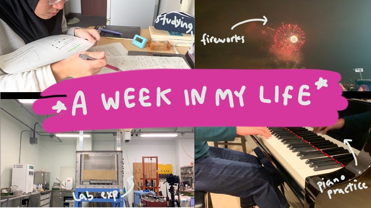 A week in my life: lab experiment, lots of studying, short Tokyo trip, piano practice | VLOG#6