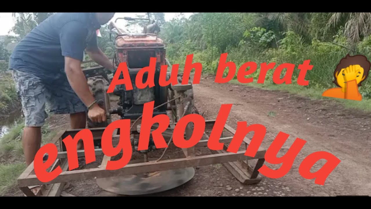 tes mesin potong rumput , Made in sendiri.