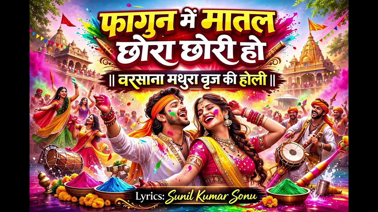 फागुन में मातल छोरा छोरी हो ।Desi Holi Song 2026 | Sunil Kumar Sonu।बरसाना मथुरा बृज की होली