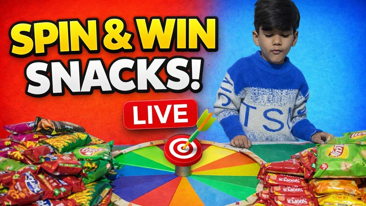 Spin & Win Snacks 🍿 | Live Kids Game Show | Fun Family Challenge #live