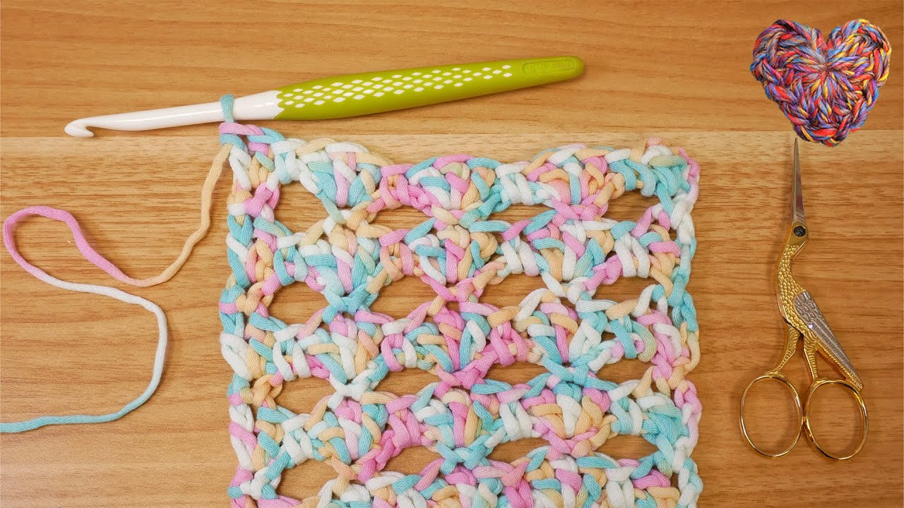 Häkeln | Muster Idee für den Sommer mit Stäbchen & Luftmaschen