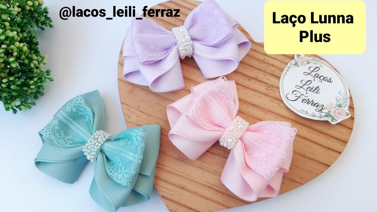 Laço Lunna Plus - Na Fita nº 9, com Renda