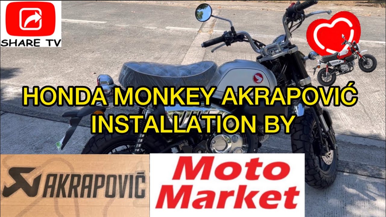How to Install Akrapovic Titanium Slip On on Honda Monkey @sharetvph