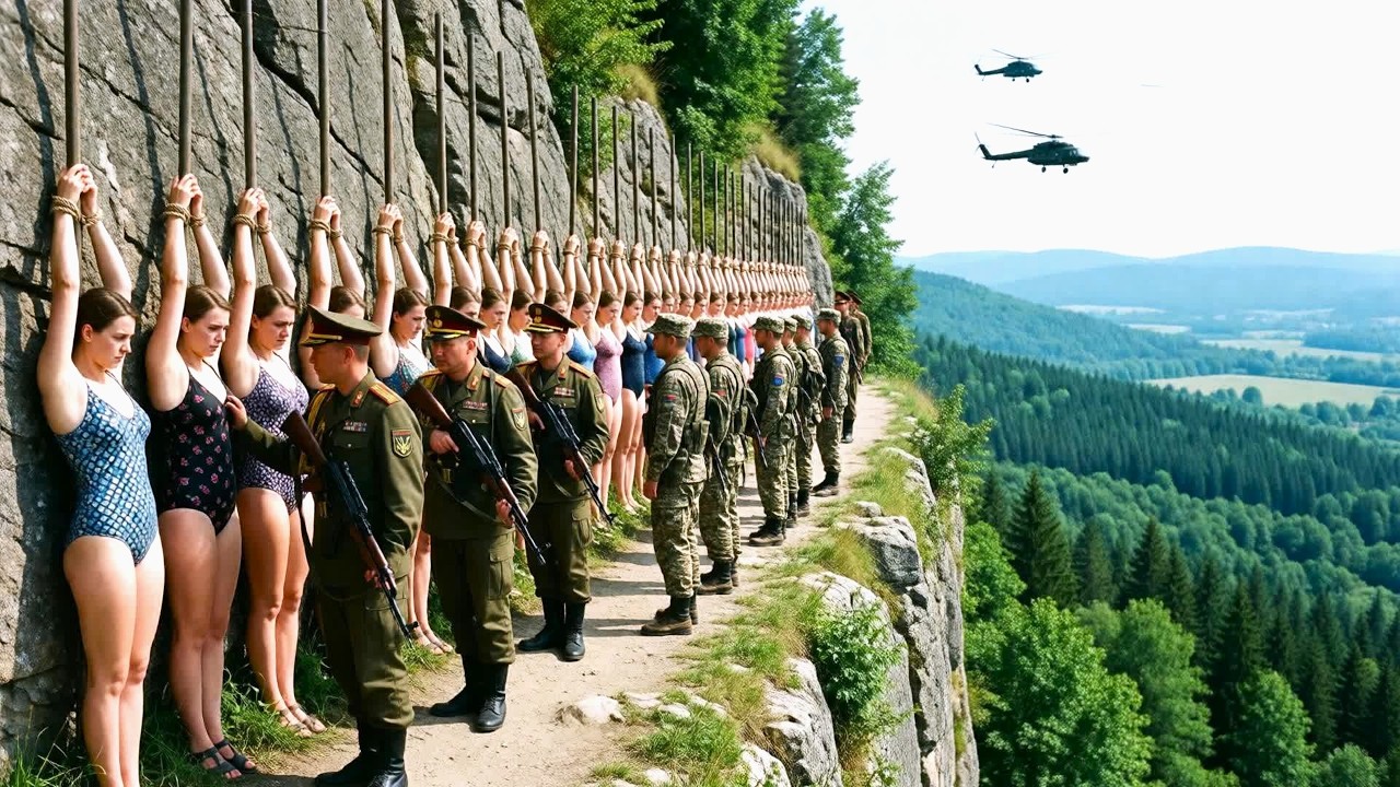 Beautiful Girls Hanging at the Cliff… 3 Enemy Generals Decide Their Fate | ARMA 3 Milsim