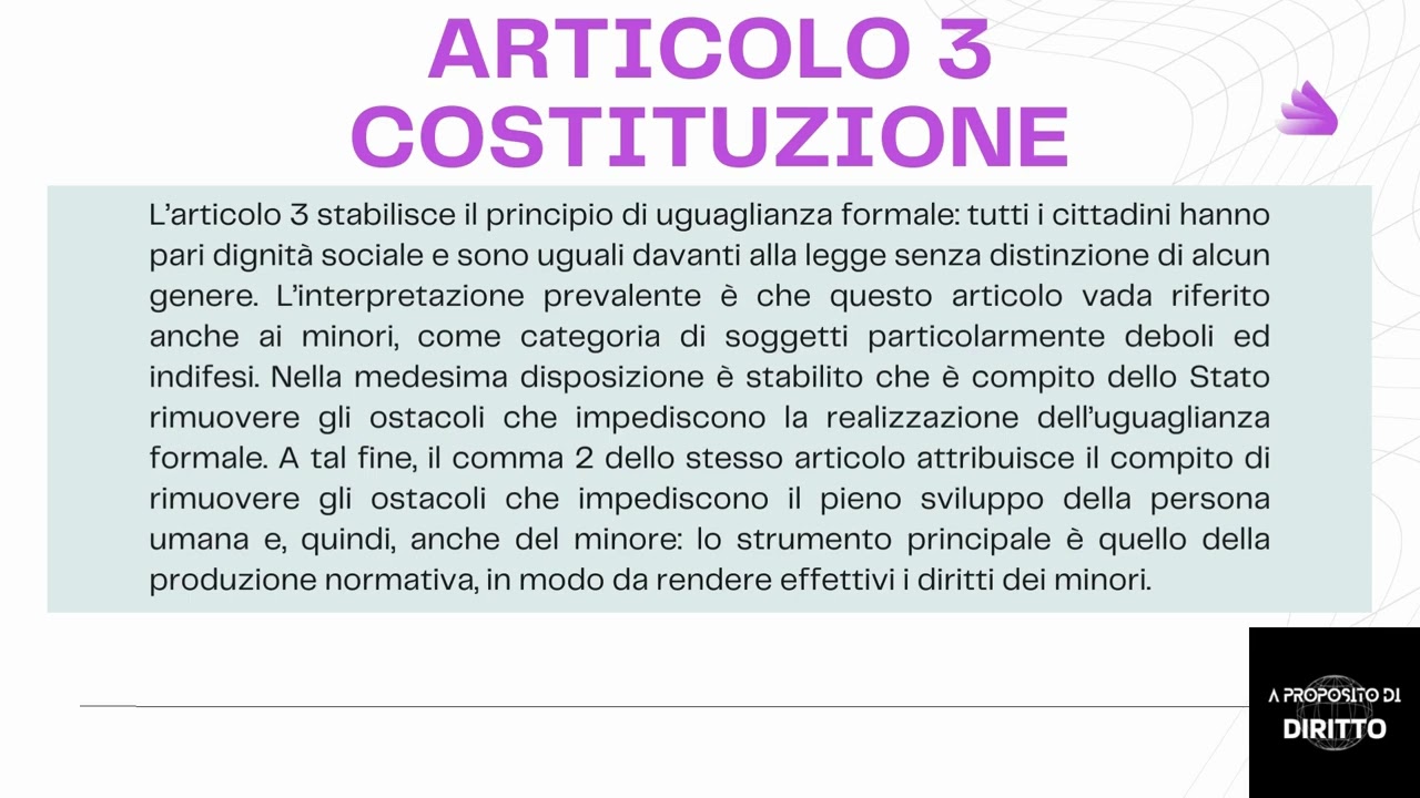 Tutela Costituzionale dei Minori: Diritti e Protezioni
