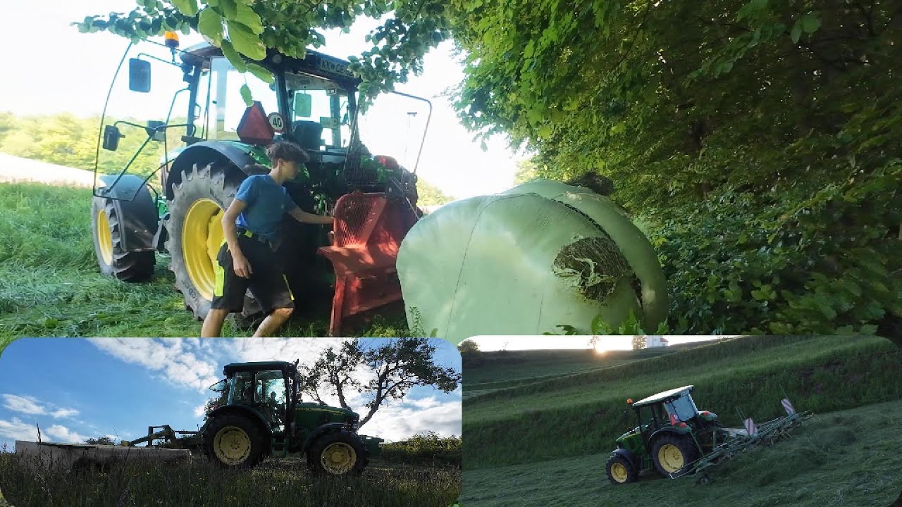 1. pokošena travna silaža 2025{John Deere, Krone, Elho, Son}