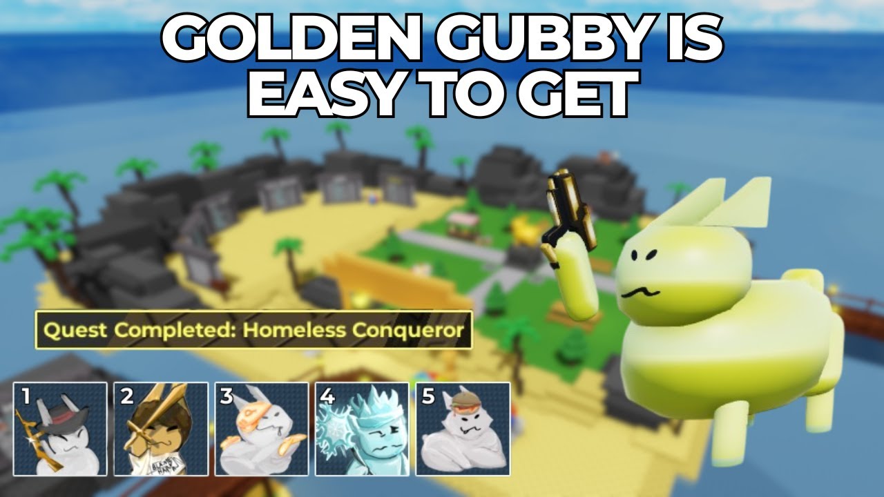 Homeless Conqueror, Easiest Strategy For Golden Gubby | Gubby Tower Defense