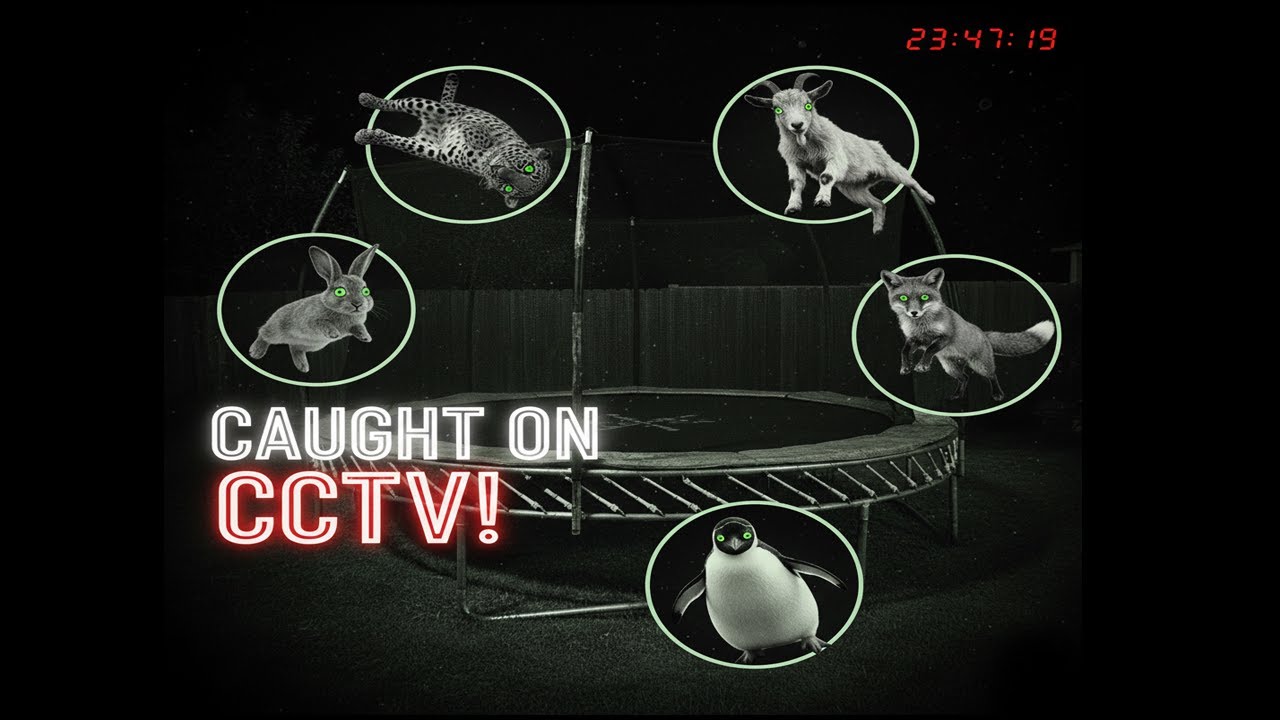 Unbelievable CCTV: Wild Animals Jumping on Trampoline Compilation 🐾😱