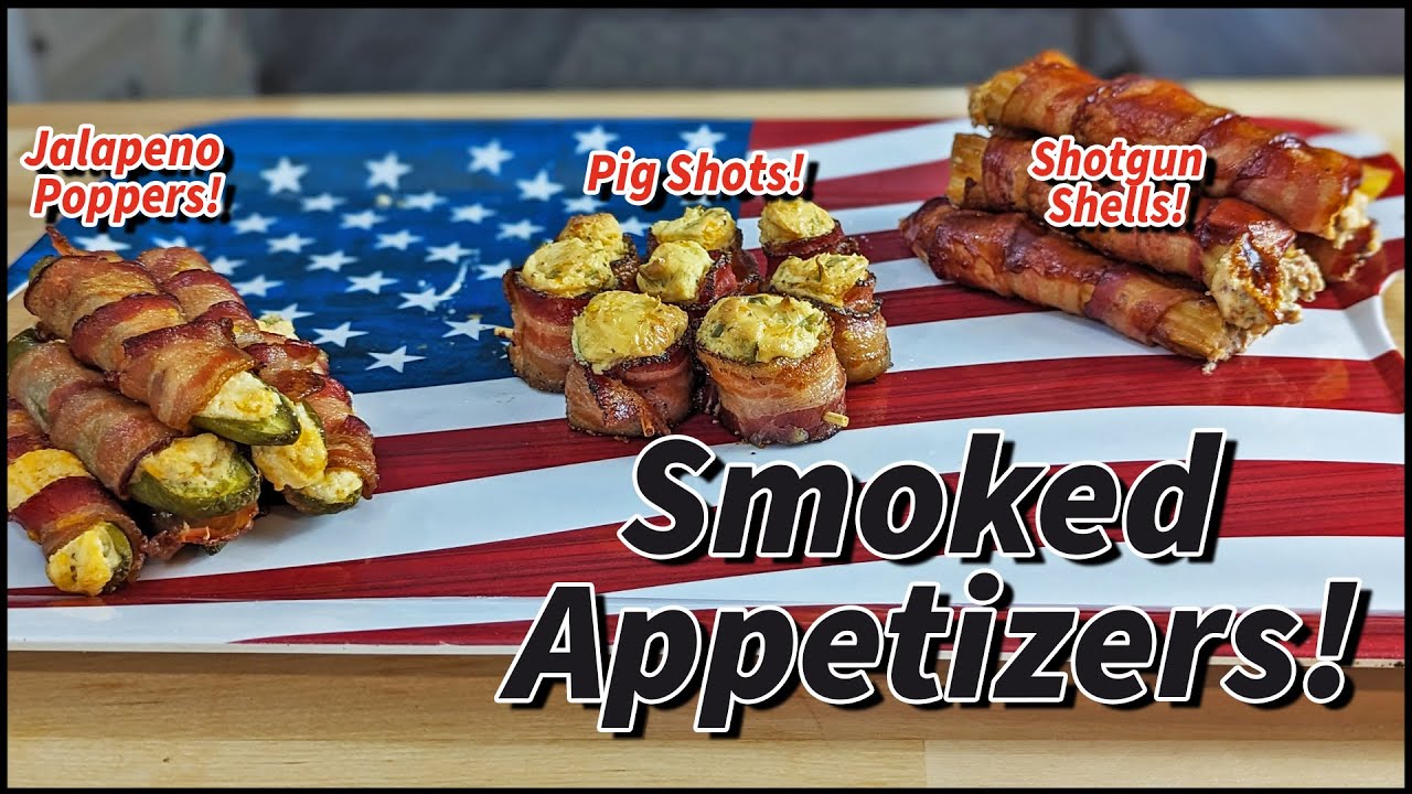 Smoked Shotgun Shells, Pig Shots, AND Jalapeno Poppers!