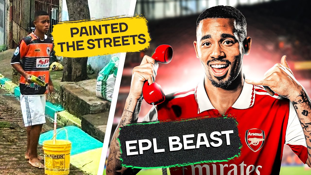 GABRIEL JESUS Story! From Brazilian Favelas To Premier League Star!