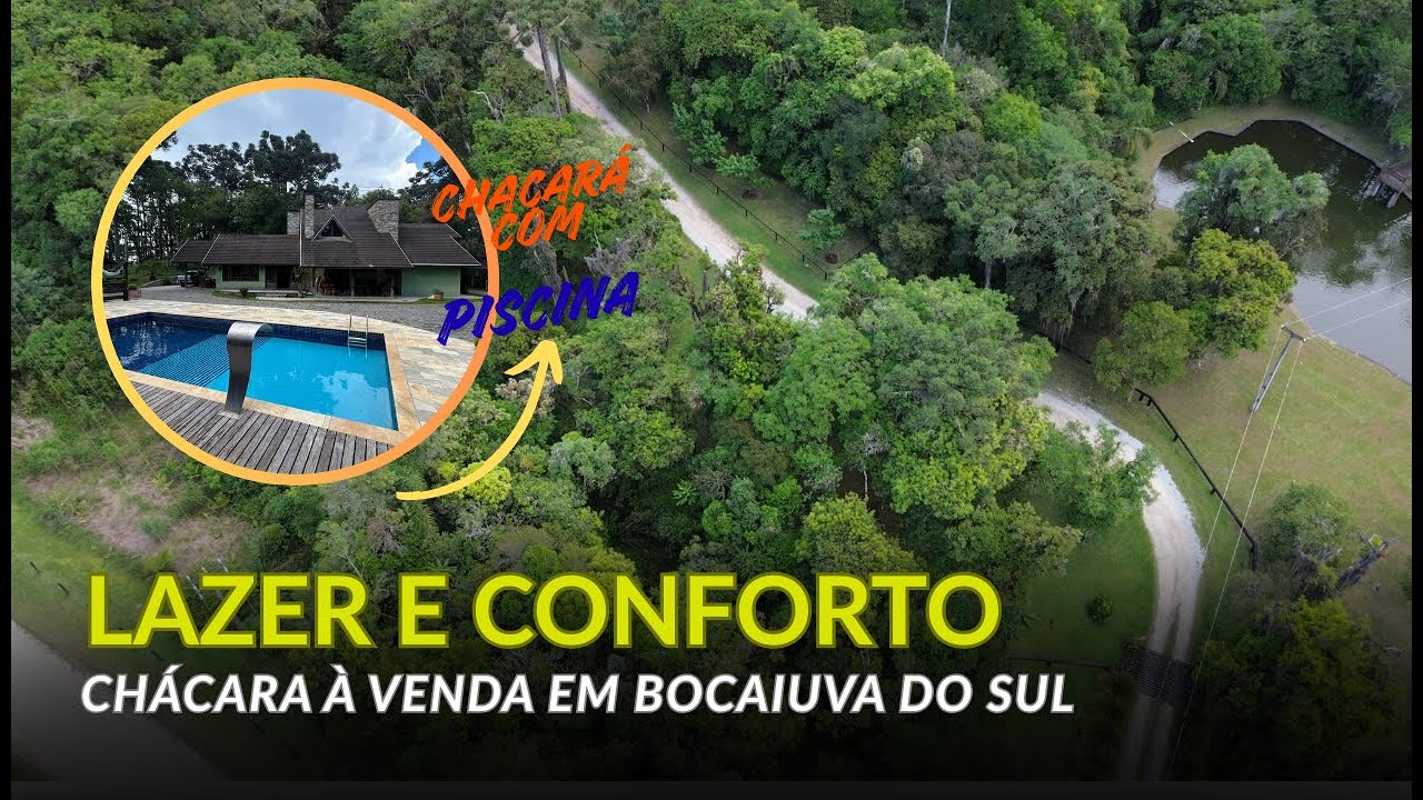 Chácara à Venda em Bocaiuva do Sul – 13 Alqueires (31 Hectares) com Lago E Piscina. Ref.CH0016