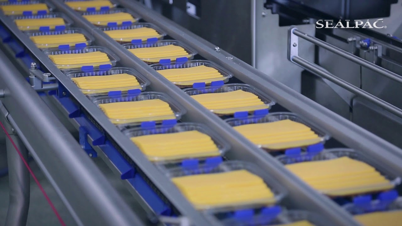 SEALPAC A8 Traysealer Double Lane Line for Sliced Cheese