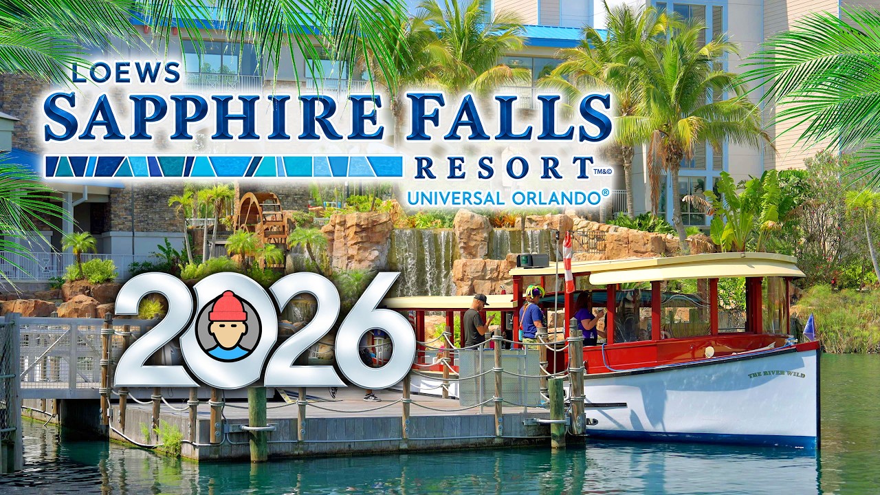 Обзор и экскурсия по отелю Sapphire Falls Resort | Universal Orlando Resort | 2026