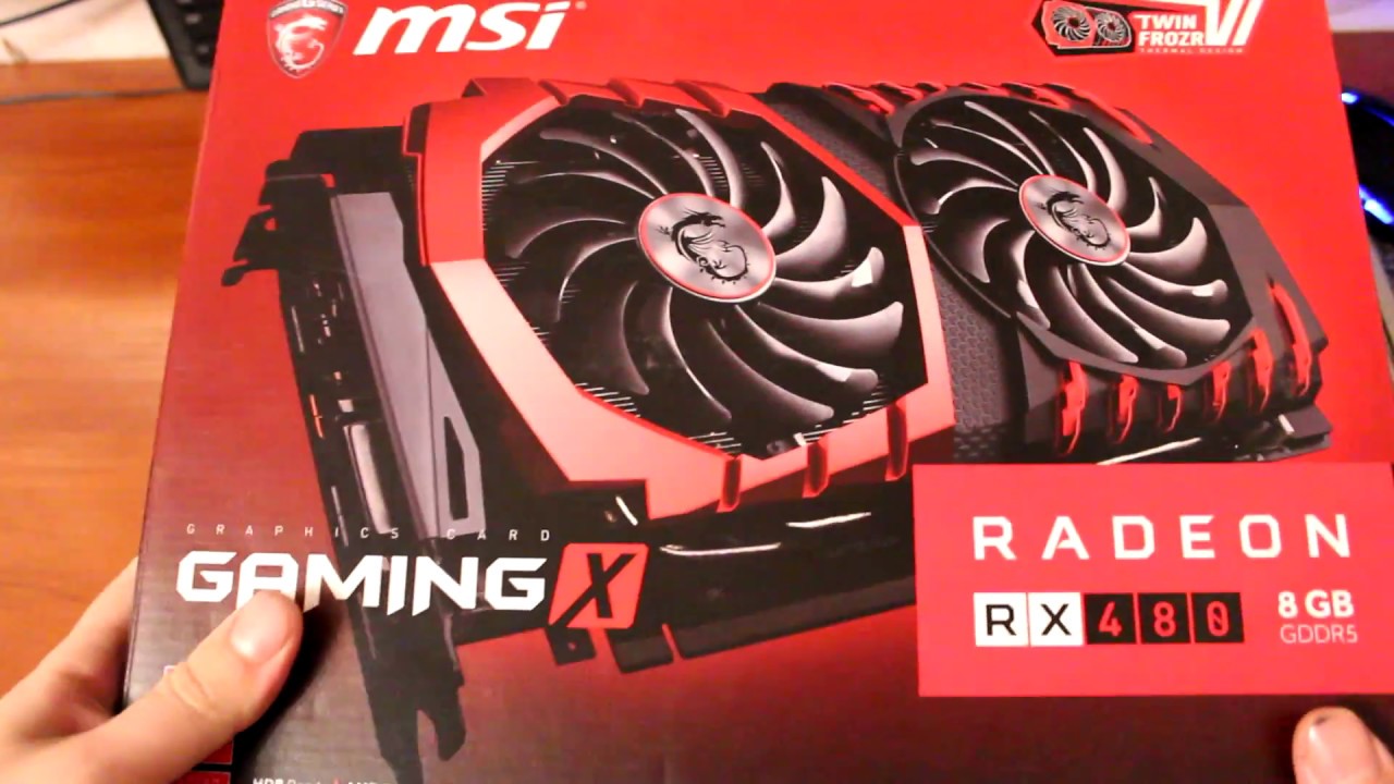 MSI Radeon RX 480 Gaming X 8GB Распаковка | Rozetka.com.ua