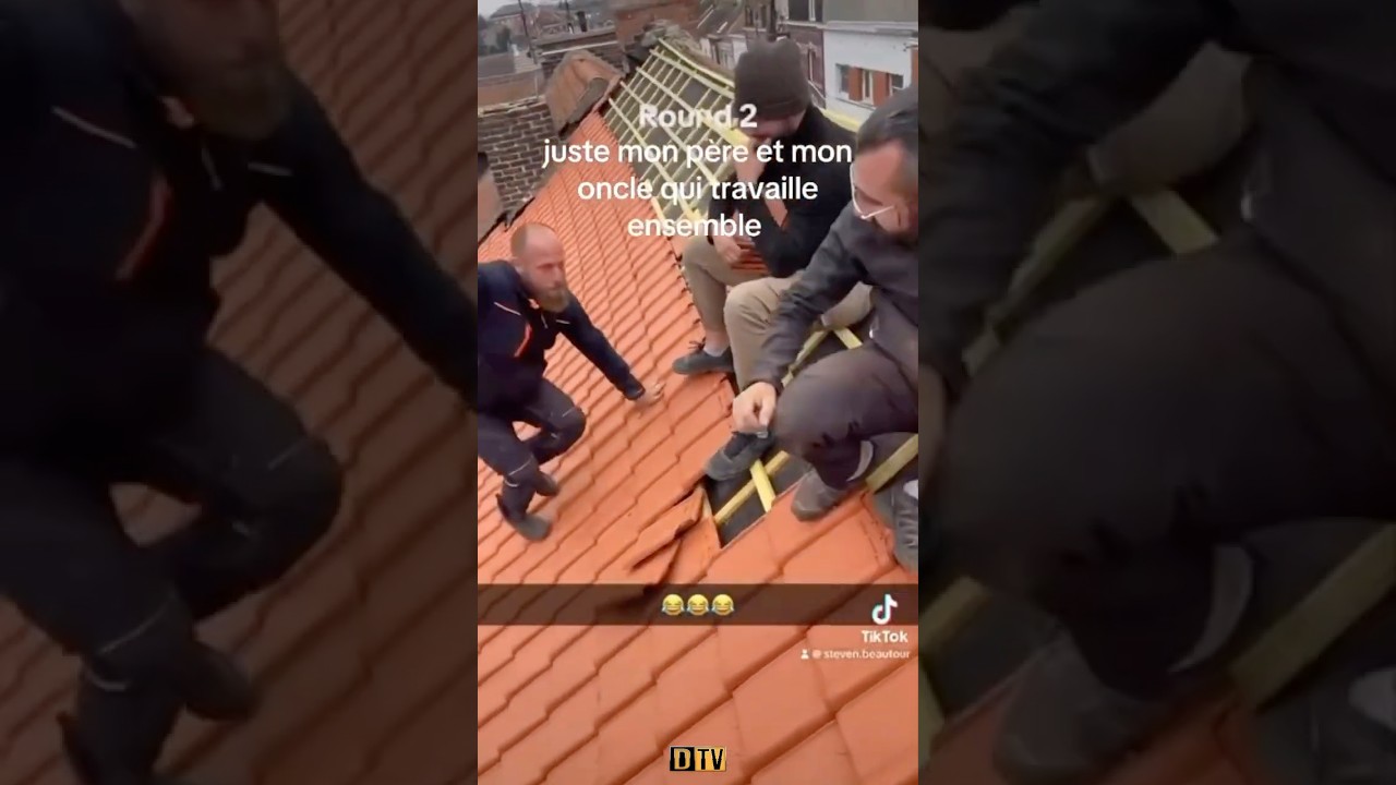 Did he just pick up a Nail Gun 😬 #construction #fight #labour