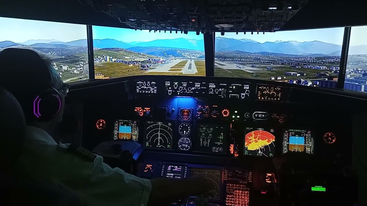 Home Cockpit Boeing 737 - 800, flight to Sochi