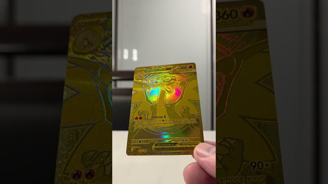 Pokemon Phantasmal Flames Mega Charizard X EX Gold 130/94 Gold #pokemon  #pokemontcg 