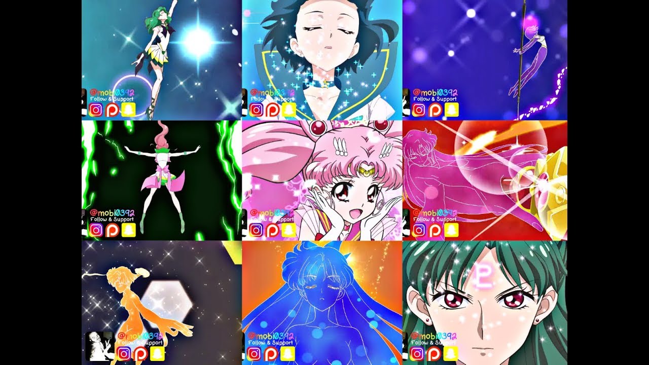 Sailor Moon Crystal - All Sailor Senshi Crisis Transformation