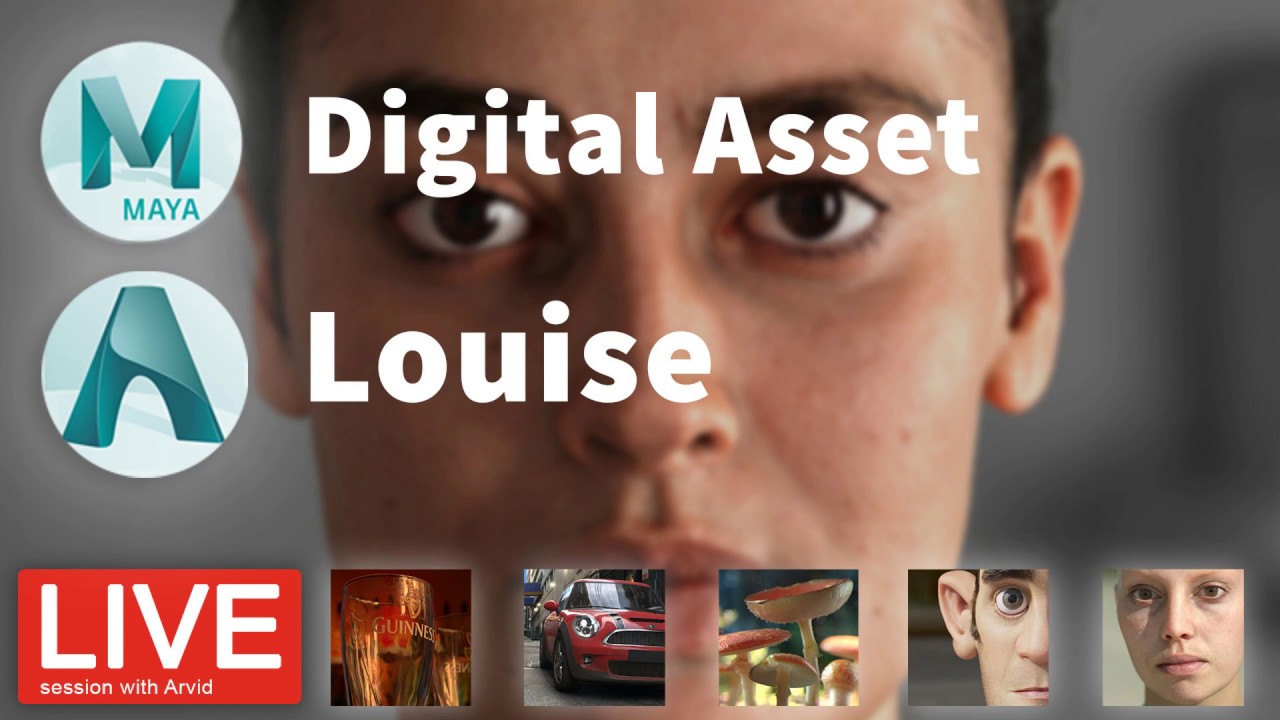 Digital Asset Louise - Texture, Lookdev, Lighting