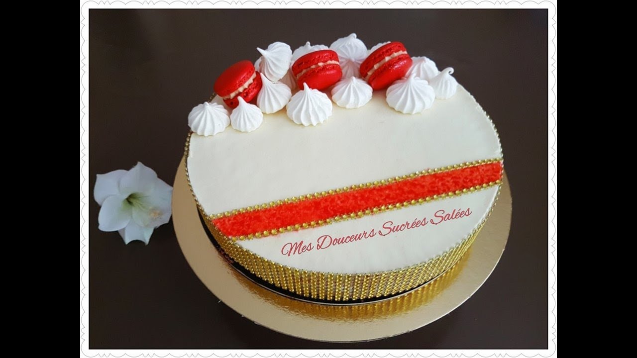 Entremet Fraise - Chocolat blanc ( Bavarois )