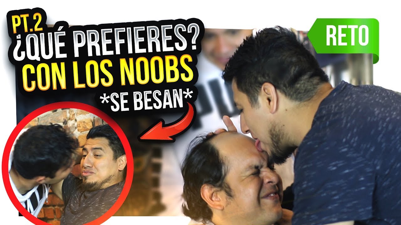 LUISITO REY Y FEDELOBO SE BESAN /  LOS NOOBS