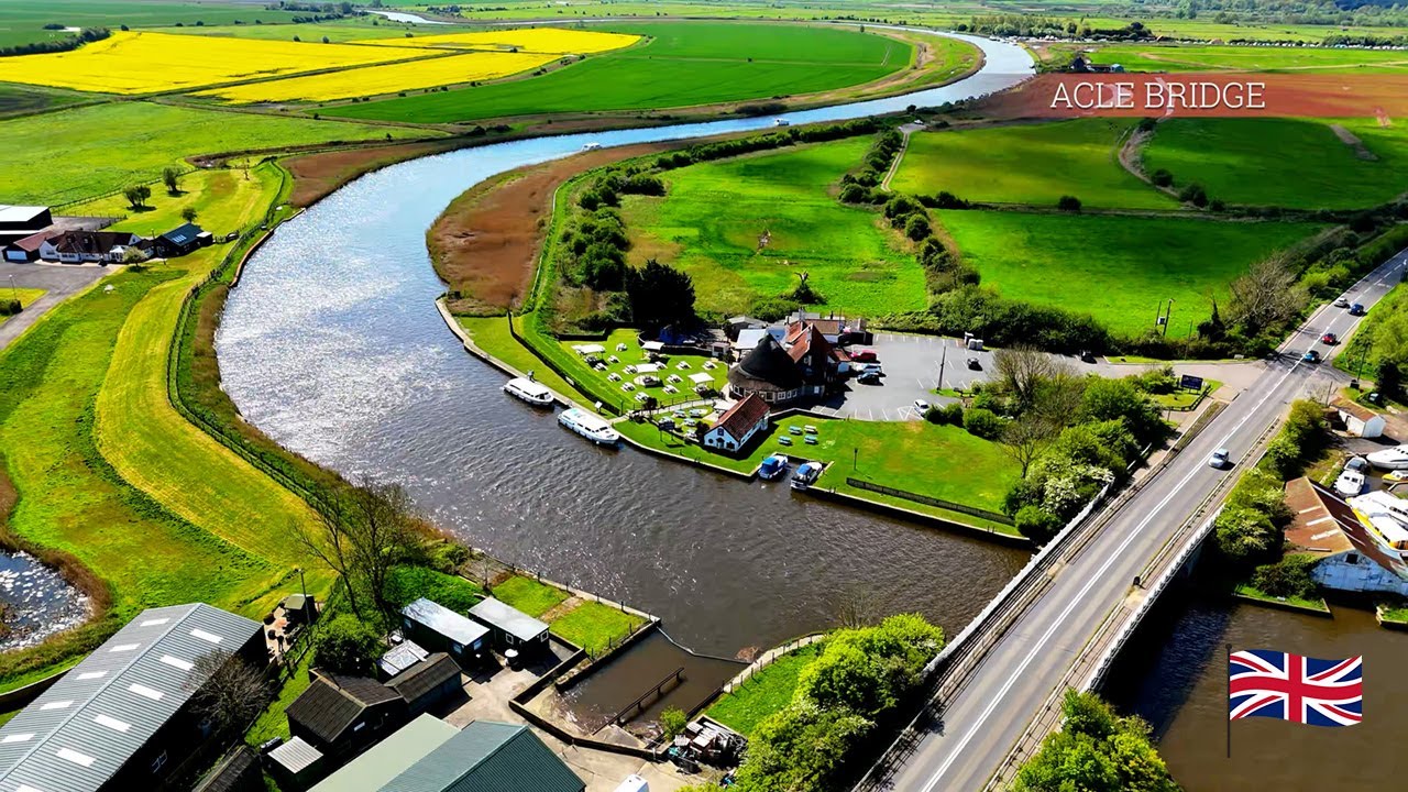 Aerial Tranquility: The Broads from Potter Heigham to Great Yarmouth | 4K Drone Footage