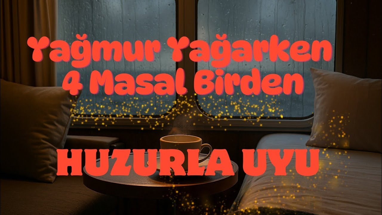 Yağmur Sesi Eşliğinde 4 Masal | Uyku Öncesi Huzur  İçini Isıtacak
