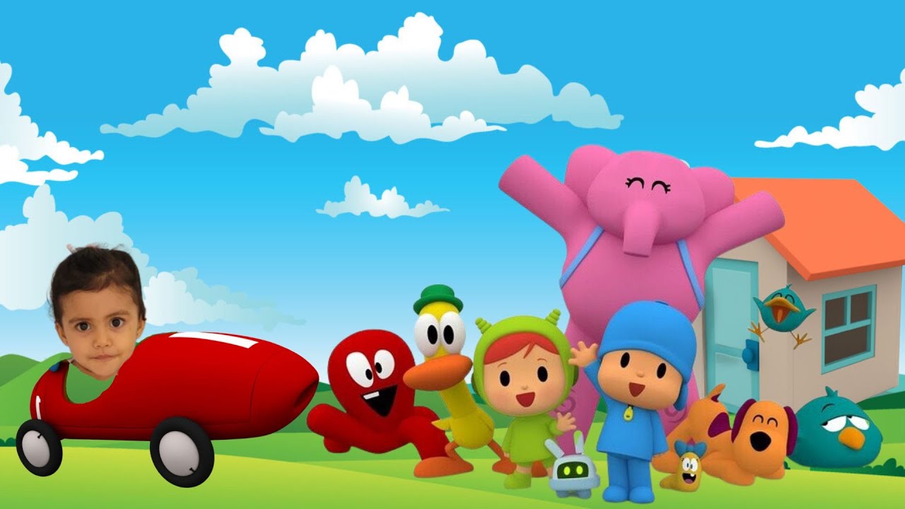 Pocoyo - Fui morar numa casinha - Música da Galinha pintadinha Por Julia Dias Show - Nursery Rhymes