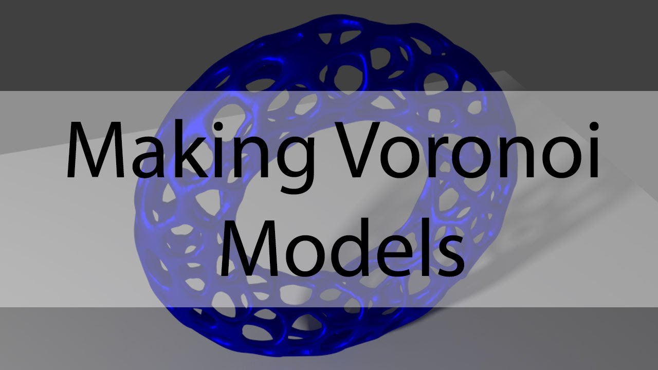 making voronoi models with Meshlab & Blender