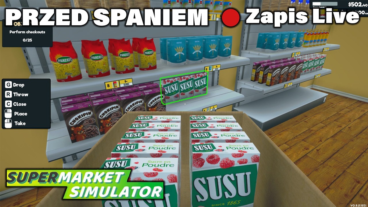 SuperMarket SImulator - Wieczorny Live
